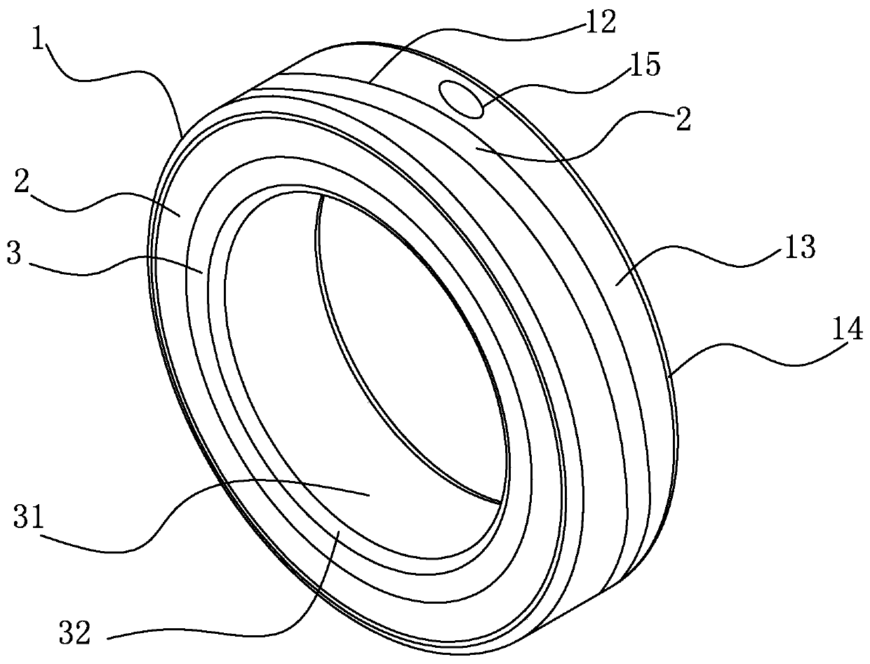 Combined-type yellow platinum ringlike jewelry, processing equipment and processing method of processing equipment