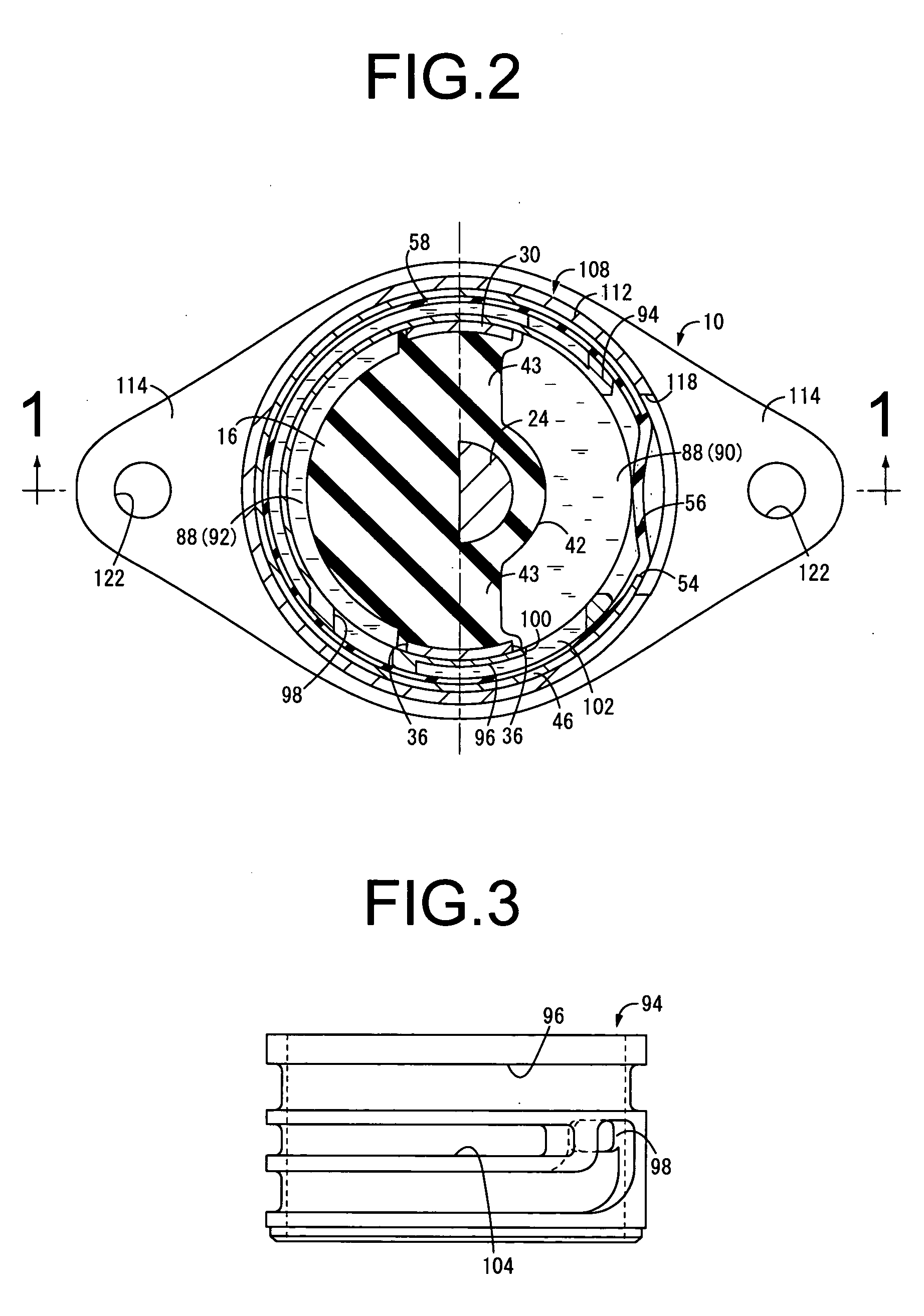 Fluid-filled vibration damping device