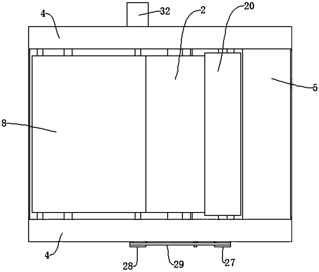 Electrode pole piece rolling cleaning device for production of lithium ion batteries