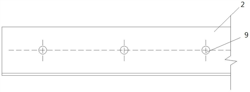 Connecting structural member and method for wall body filled with cold-formed thin-walled steel and steel frame