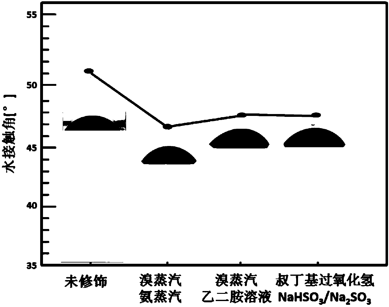 Preparation method of hybrid silicon film with hydrophilically modified surface