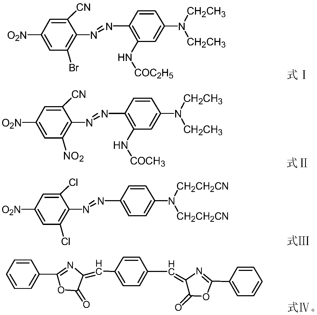 A kind of disperse dye composition and its preparation method and application