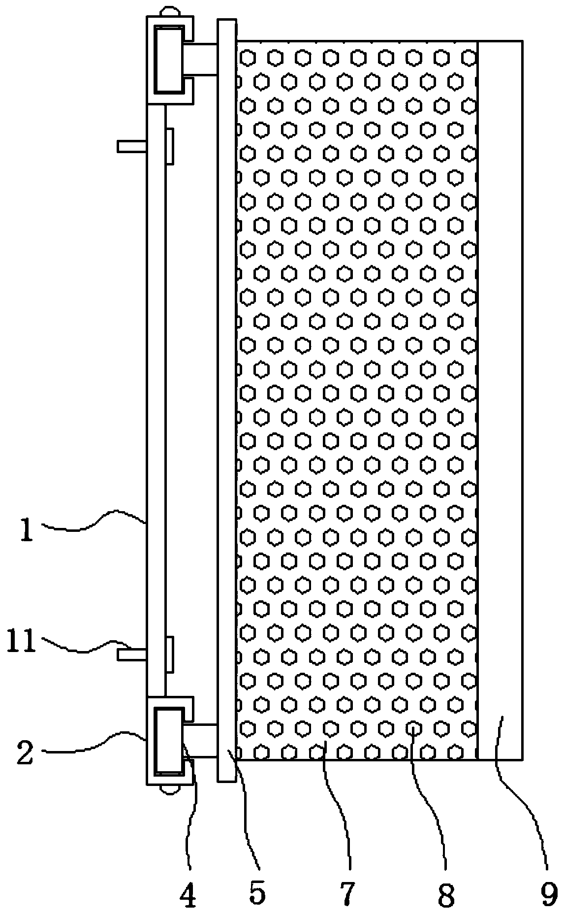 Convenient-to-adjust suspension type placing table for computer