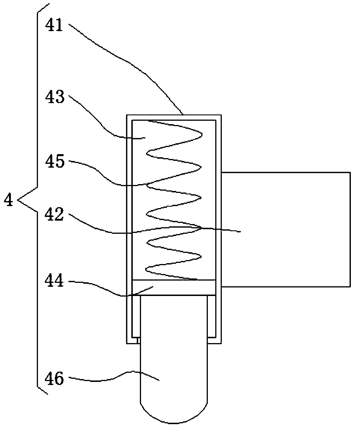 Convenient-to-adjust suspension type placing table for computer