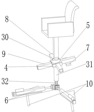 Anti-shaking real-time automatic adjusting seat