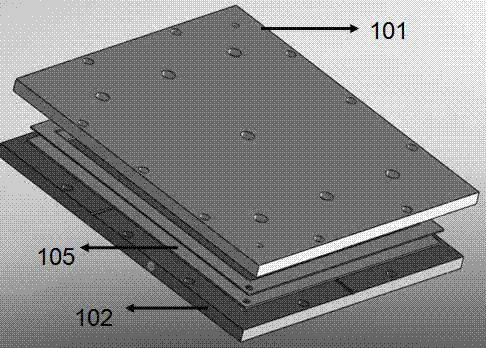 Prepreg/resin transfer molding co-curing process method for composite materials