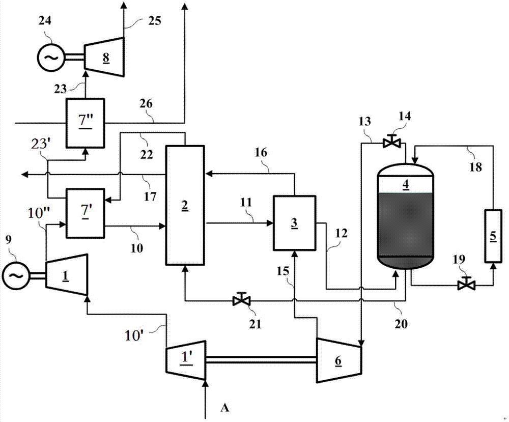 Efficient high-pressure liquid air energy storage/release system