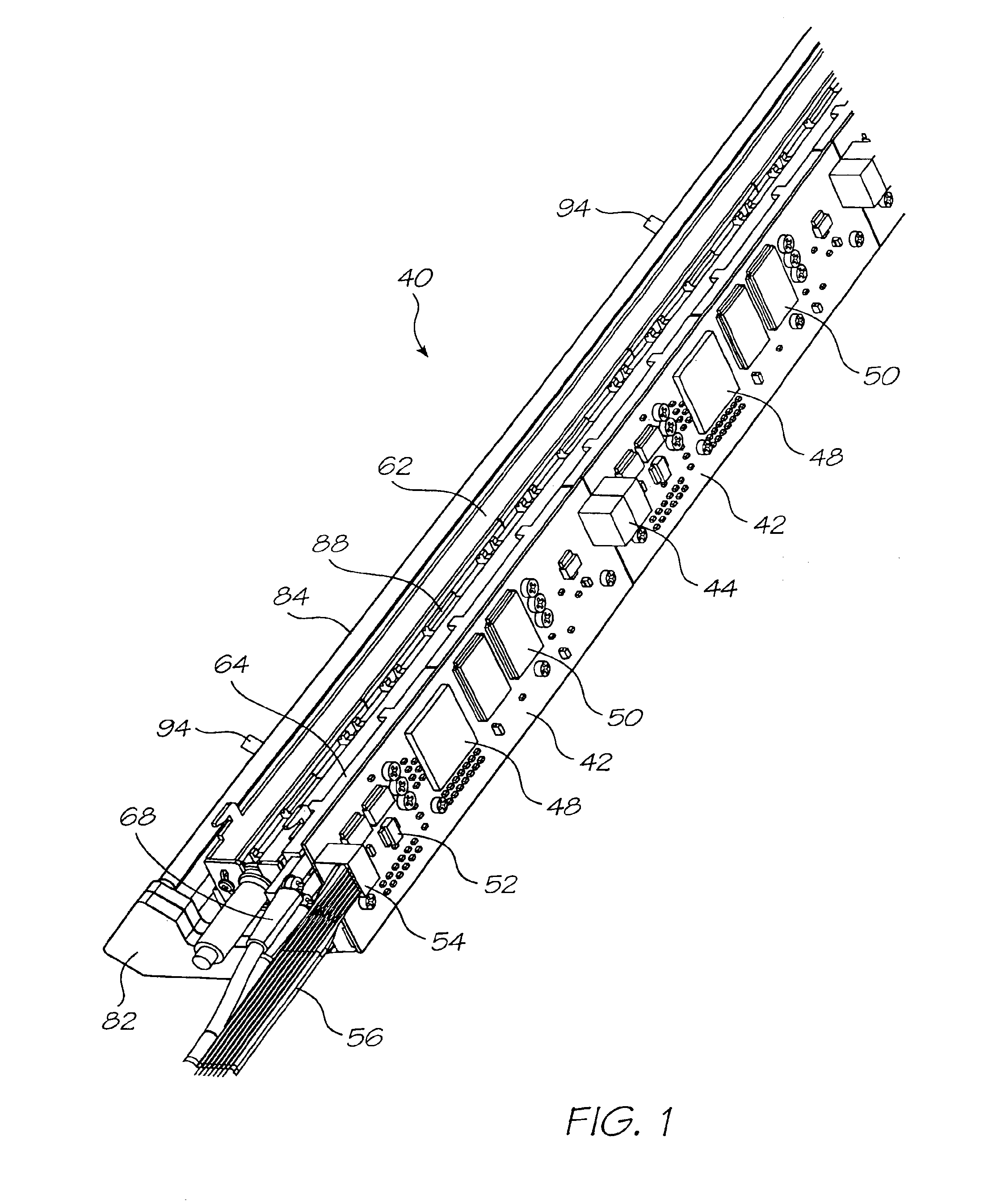 Printing mechanism for a wide format pagewidth inkjet printer