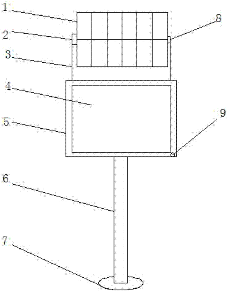 Environment-friendly solar energy LED display screen