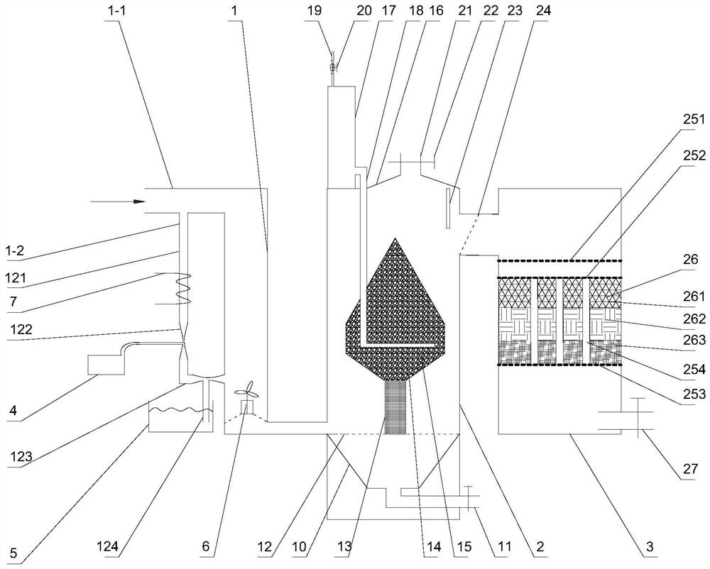 Device for promoting sludge digestion by ozone