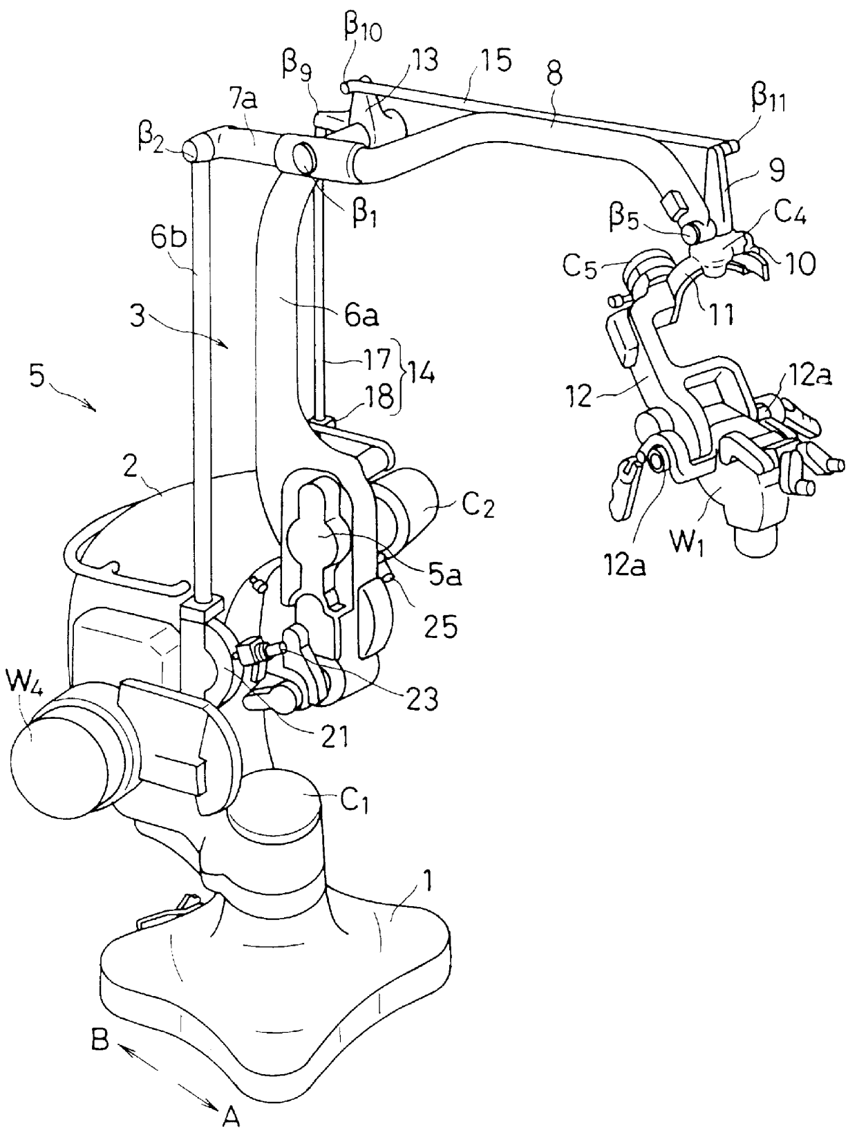 Automatic balancing mechanism for medical stand apparatus