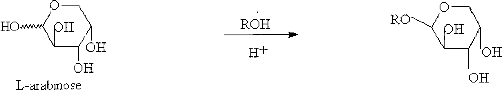 Method for preparing 2-deoxidation-L-ribose