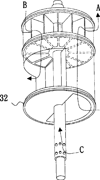 Air tight construction of changeover valve