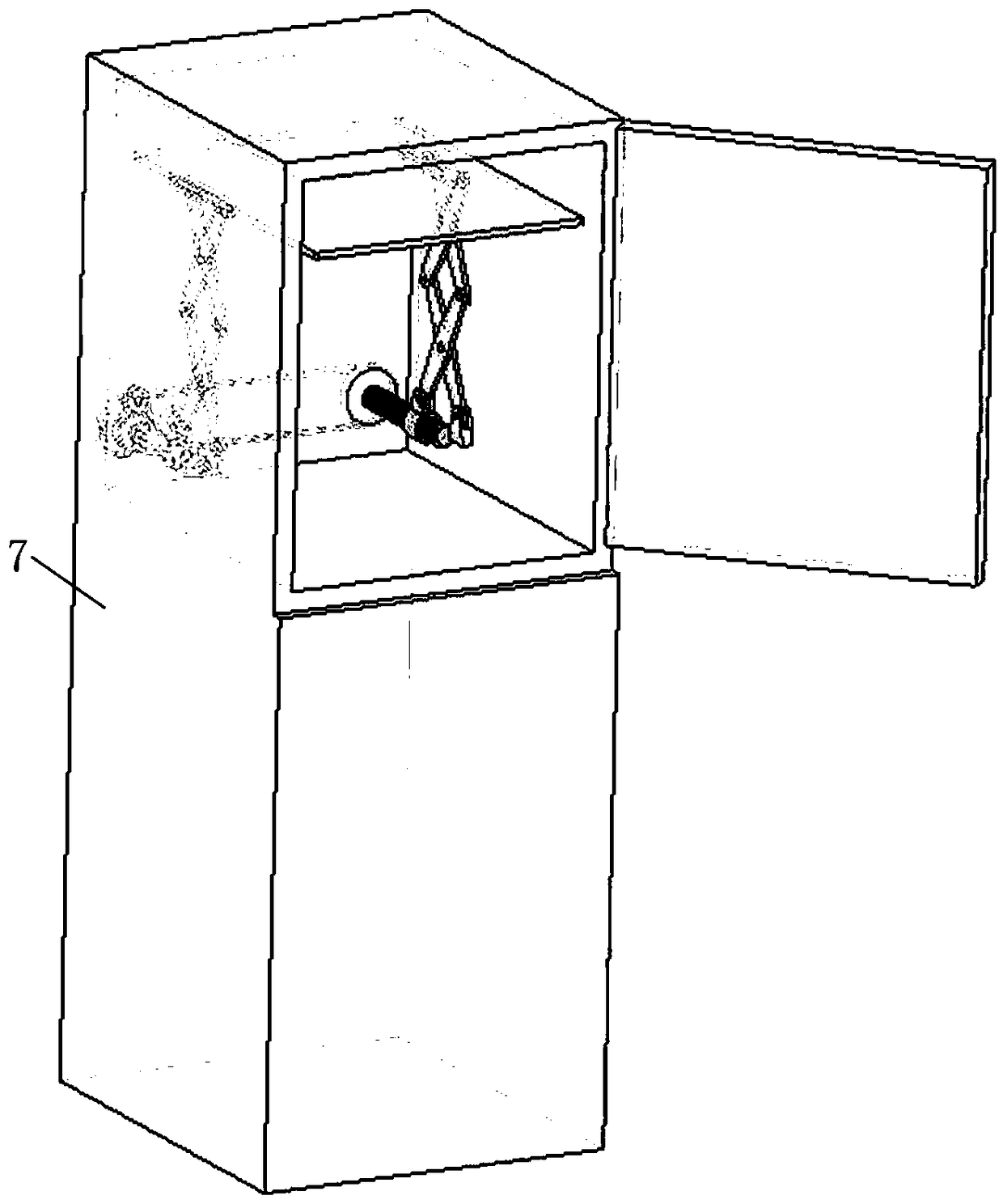 Adjusting device for refrigerating gaps of refrigerator and working method thereof