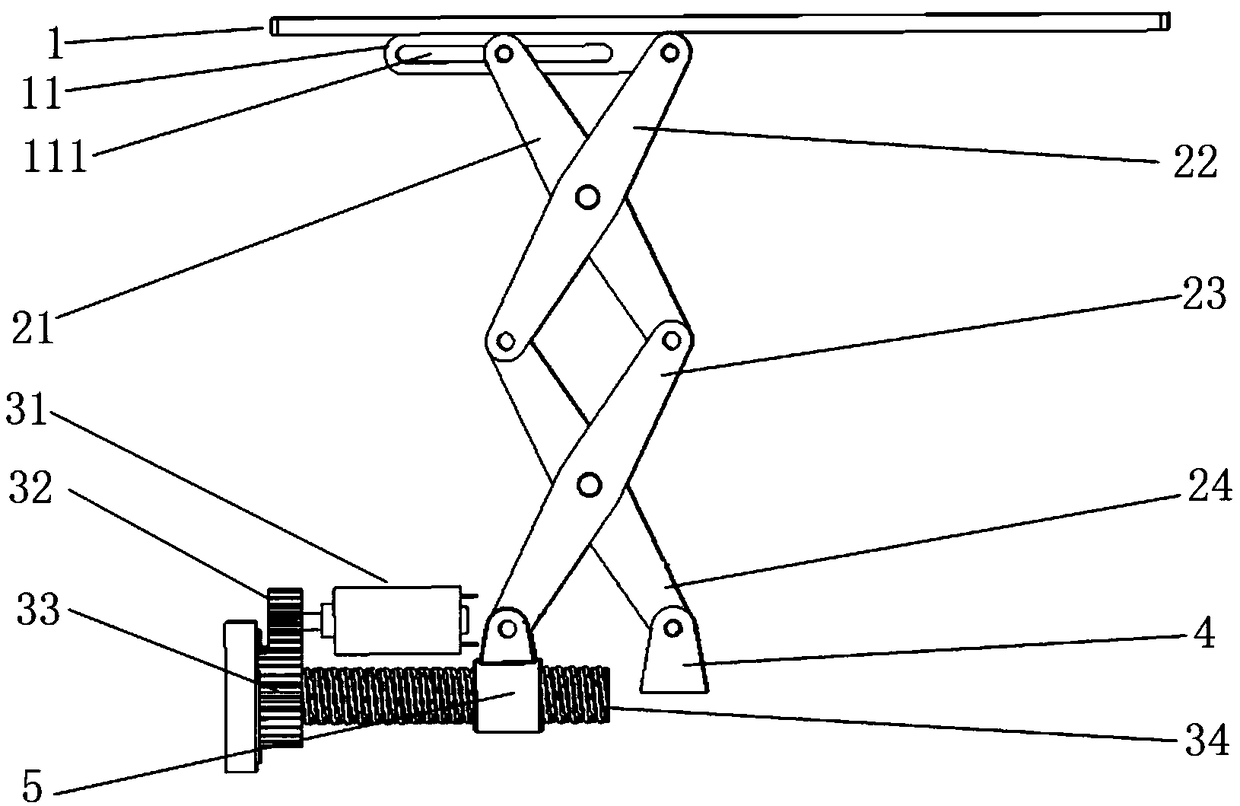 Adjusting device for refrigerating gaps of refrigerator and working method thereof