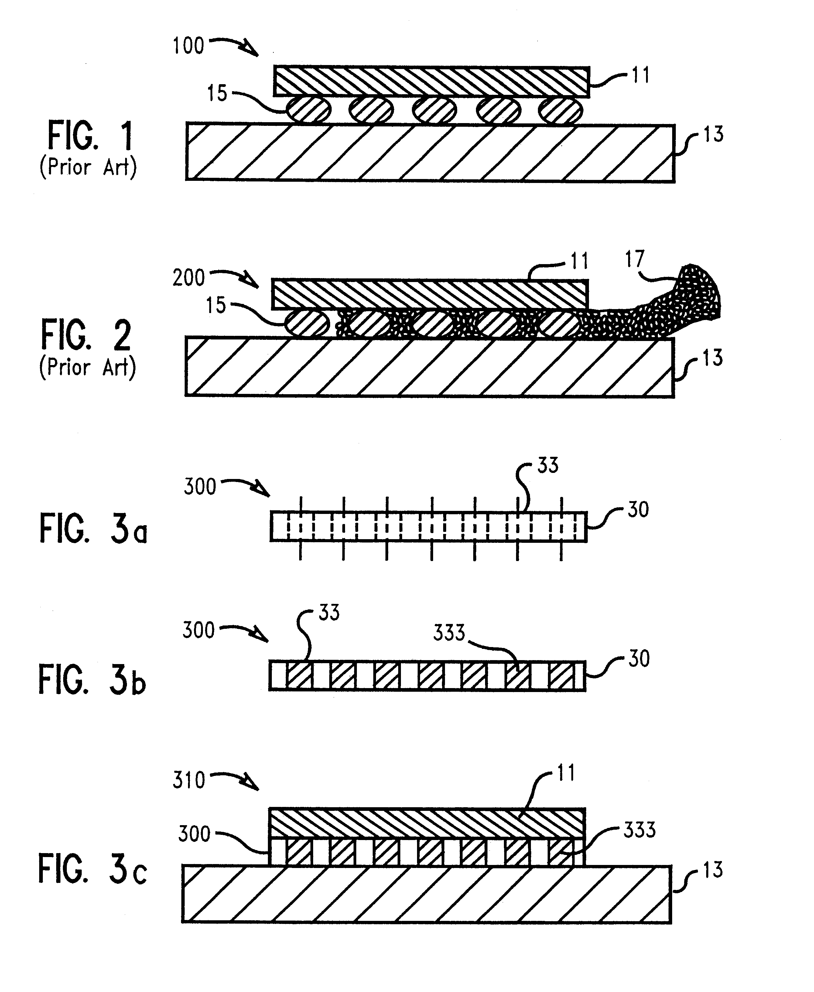 Underfill preform interposer for joining chip to substrate