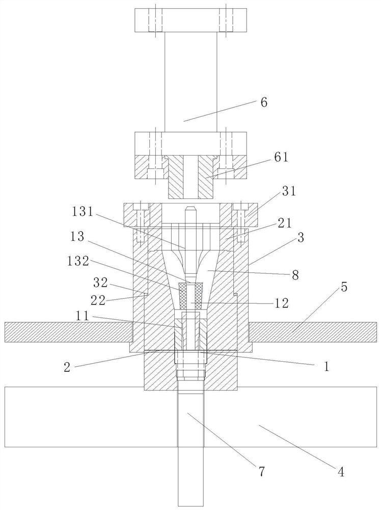 A casting mold for anti-swirl nozzle