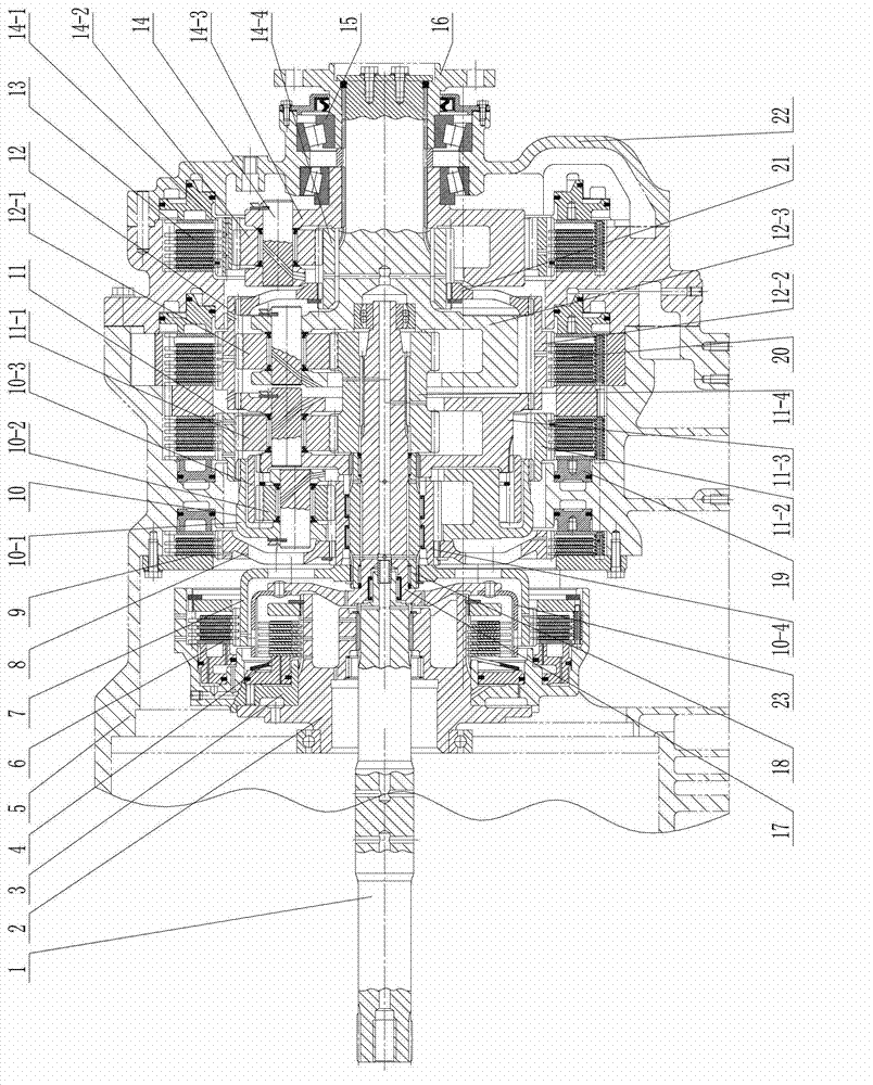 Planetary gear shift mechanism