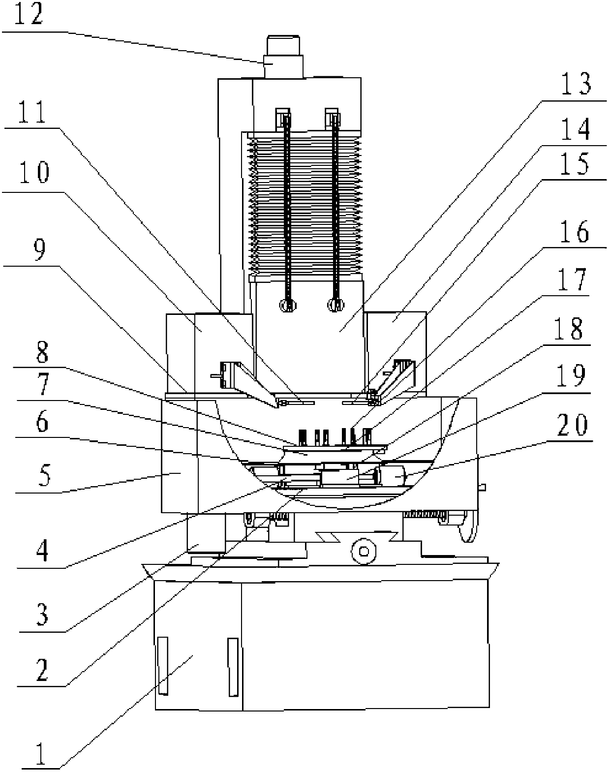 Numerical control machine tool capable of quenching and tempering simultaneously at high frequency