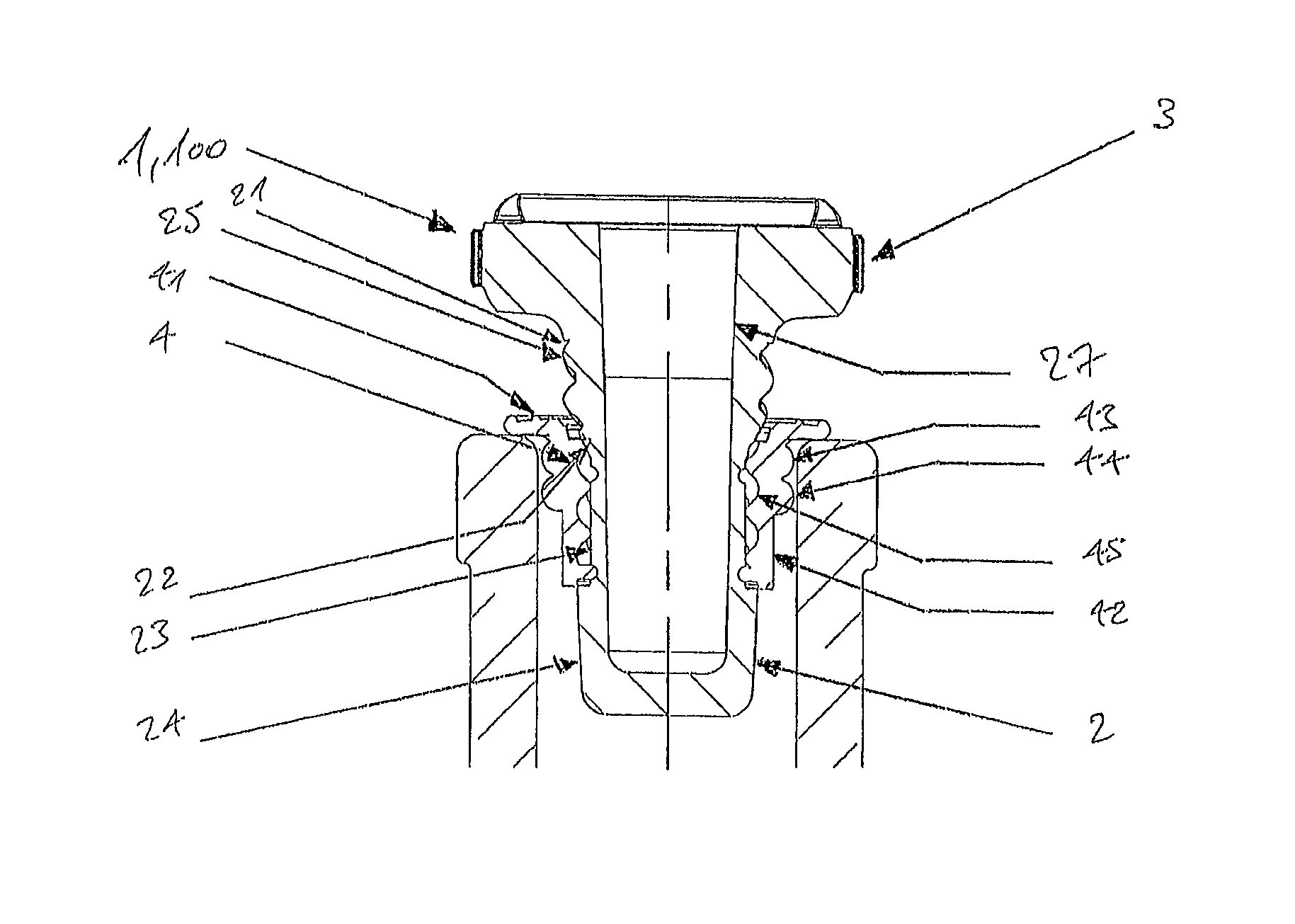 Stopper for a bottle and sealing element for said stopper