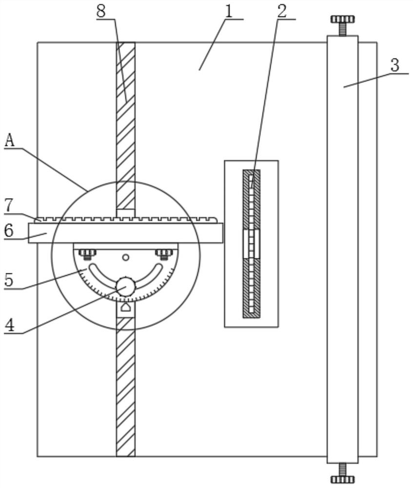 Hand injury prevention device for wood furniture processing cutting machine