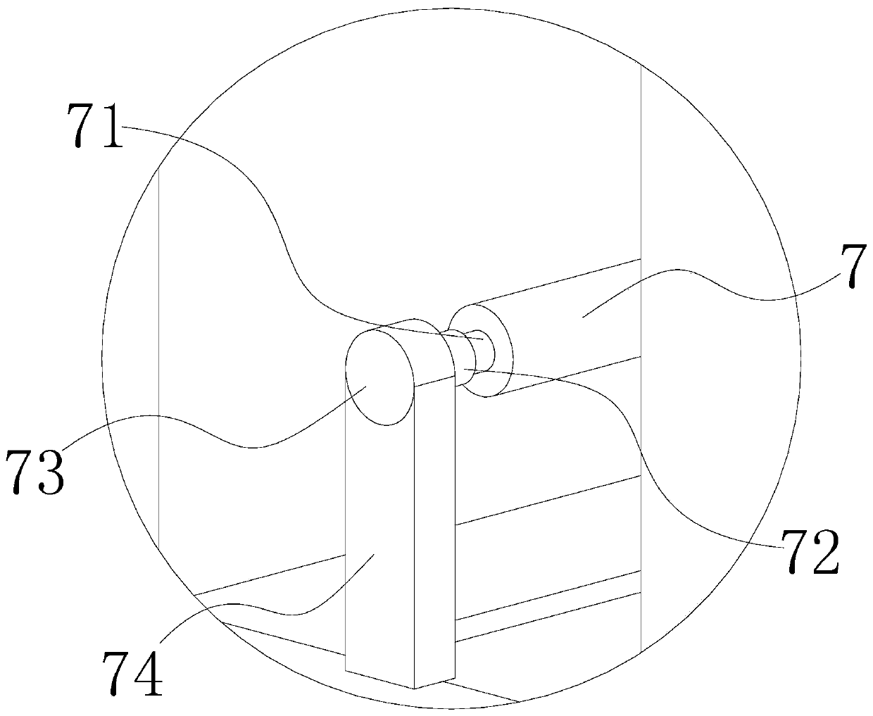 Cloth drying device of circular screen printing machine