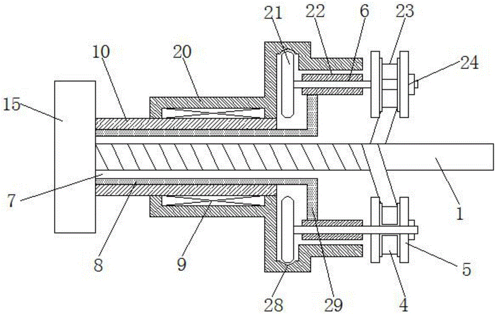 Cable production cable core double-layer polyester tape winding device