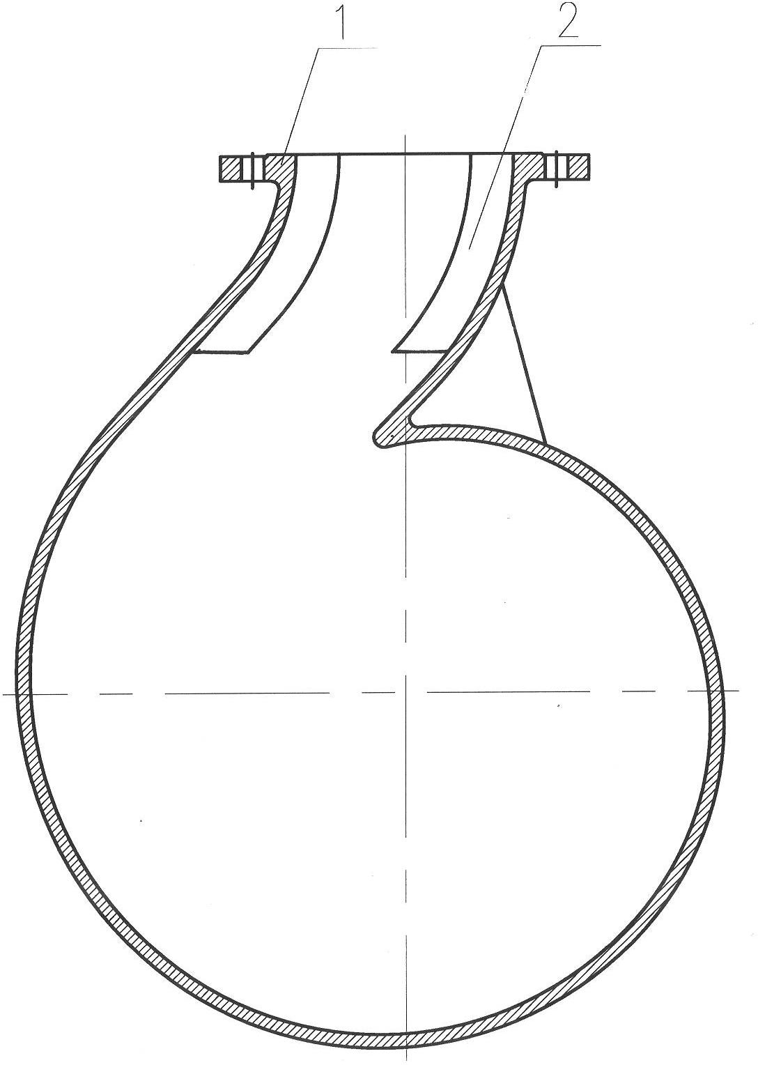 Spiral casing of low-vibration and low-noise centrifugal pump