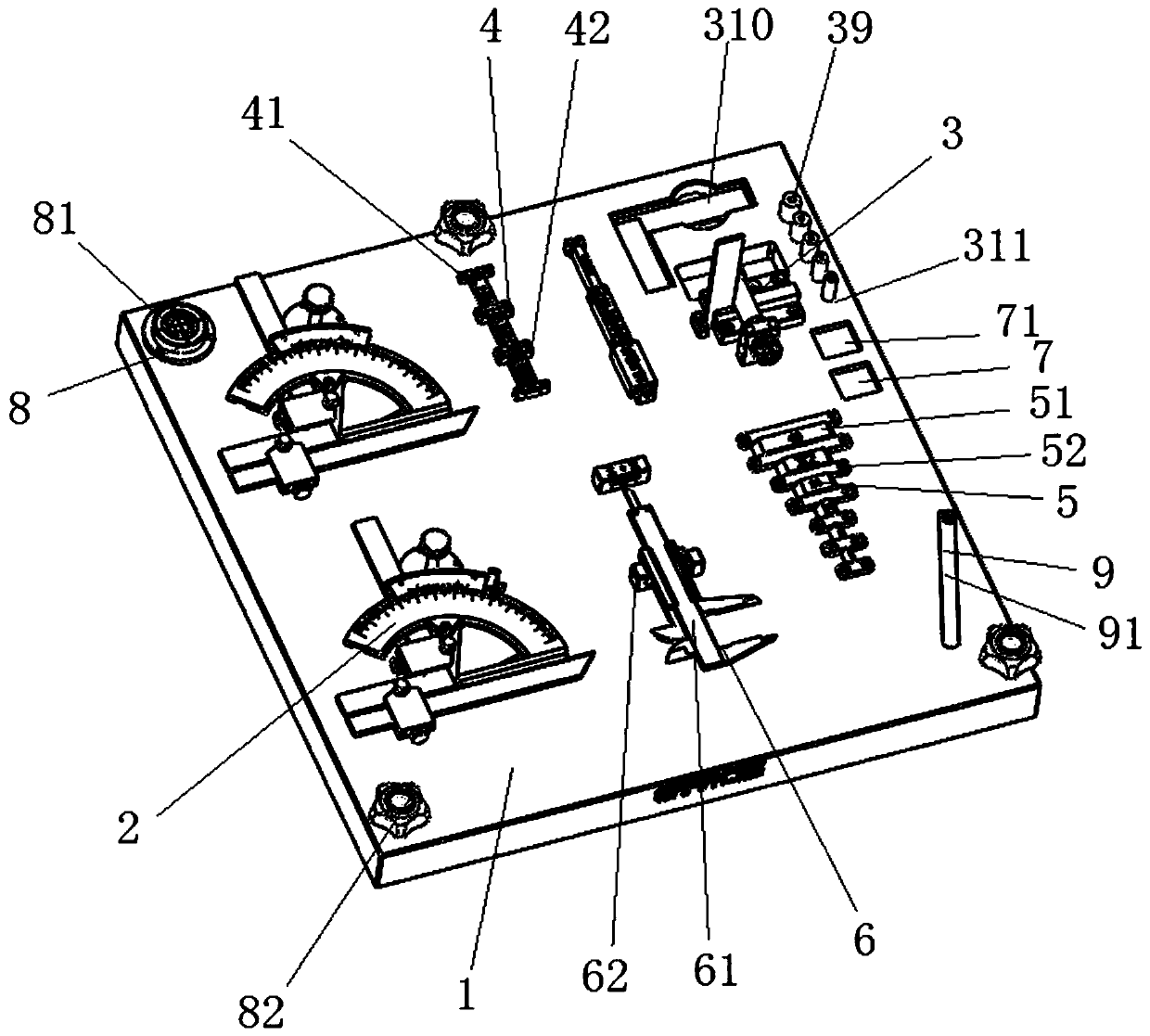 Welding inspection ruler inspection device