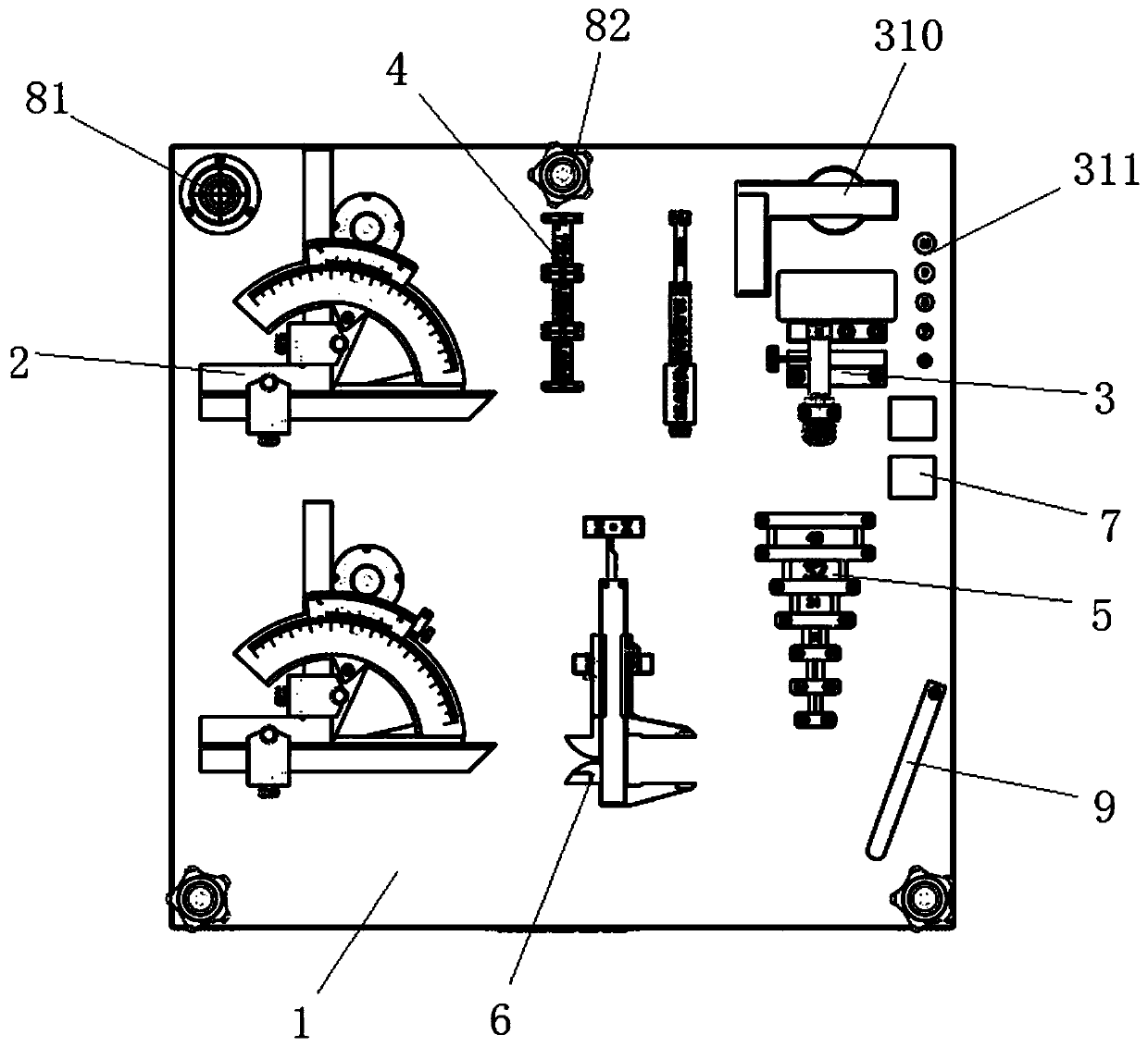 Welding inspection ruler inspection device