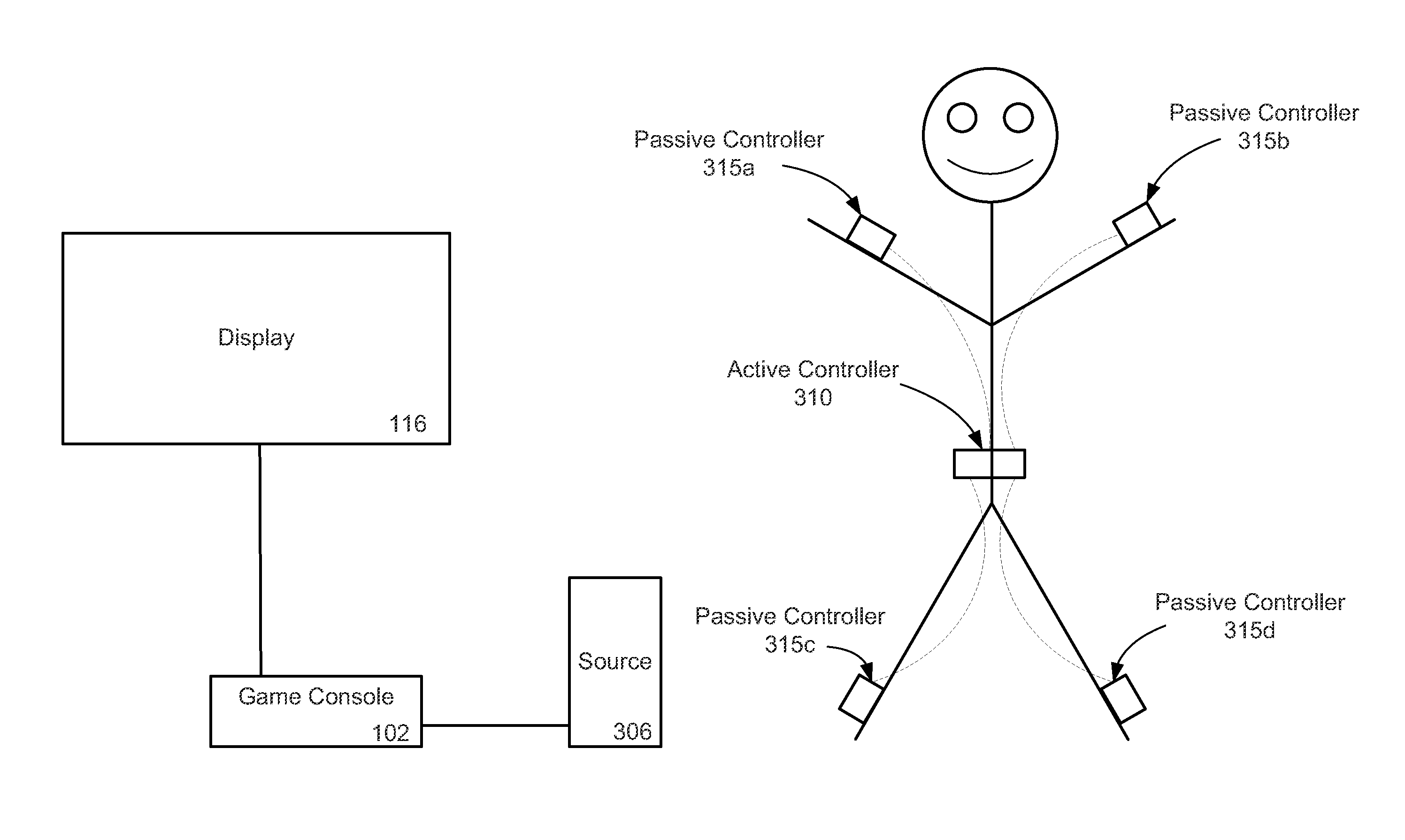 Passive and active video game controllers with magnetic position sensing