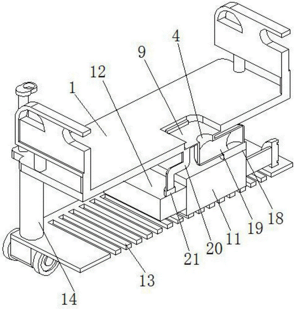 Intelligent nursing bed for ICU (intensive care unit)