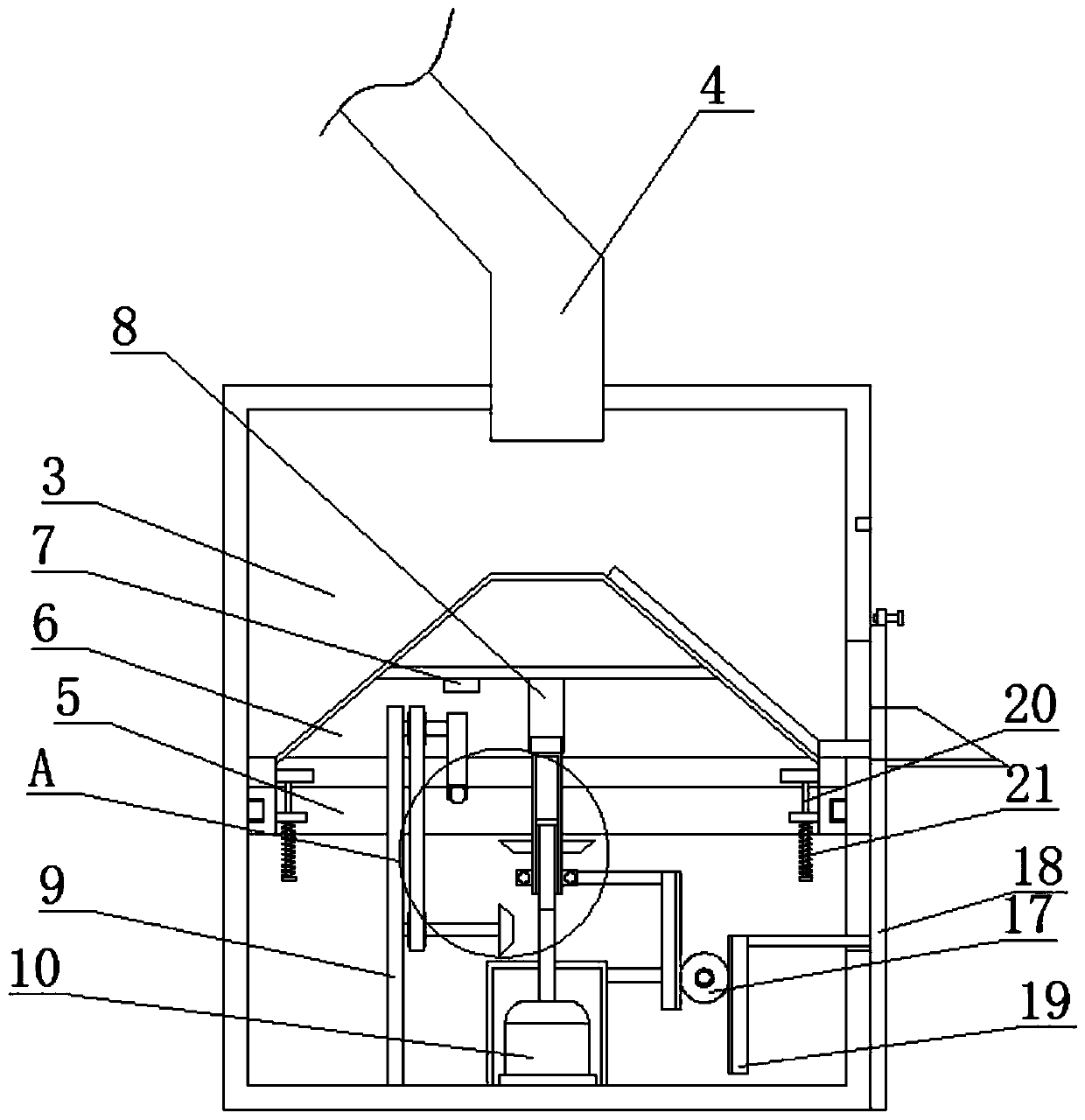 Discharging structure of plastic extruder