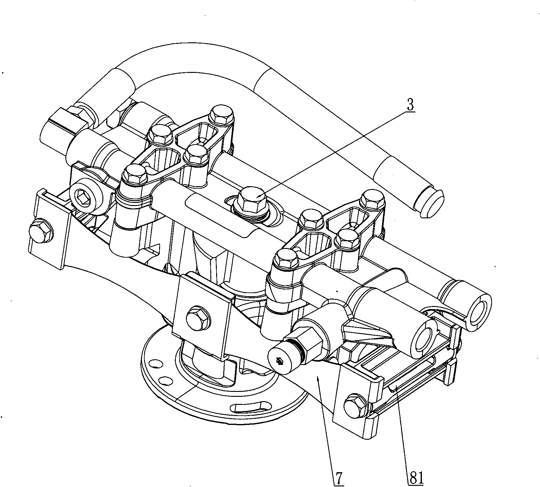 Oil-free pump for high-pressure cleaning machine