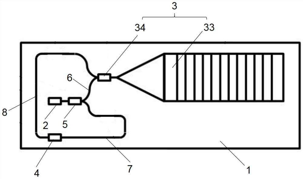 On-chip integrated ranging chip