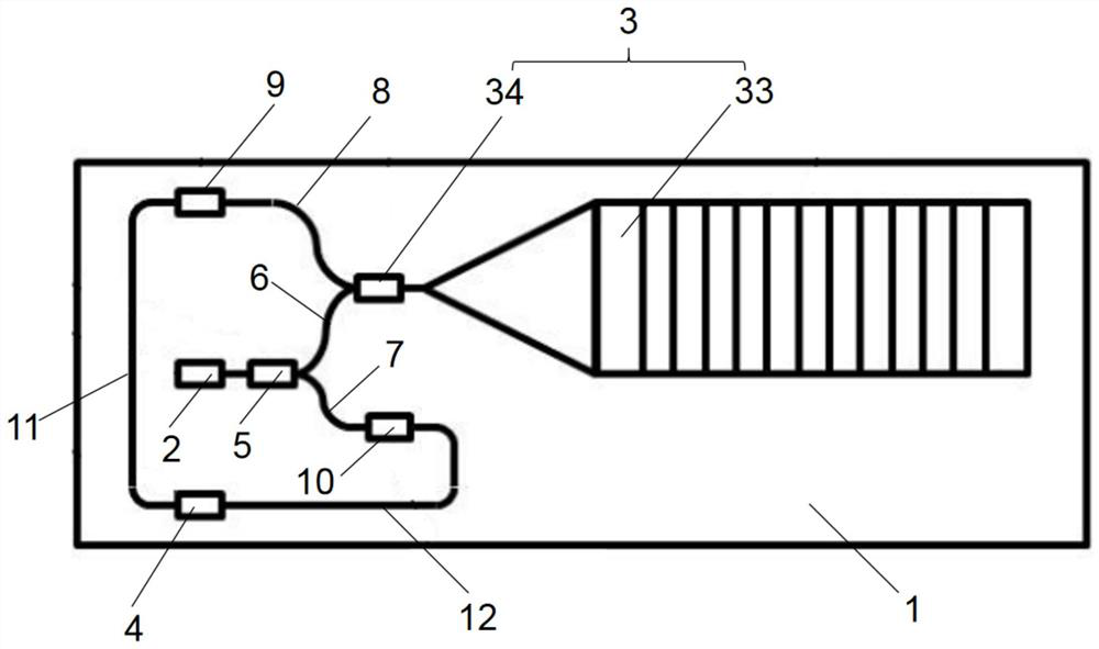 On-chip integrated ranging chip