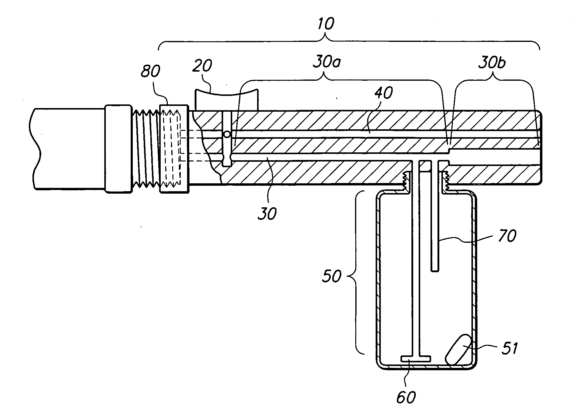 Multi-barreled sprayer for selective spraying a plurality of substances and / or rinse water