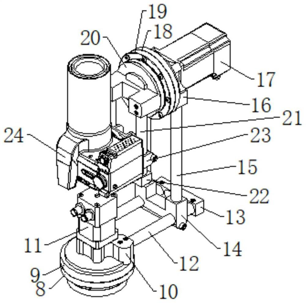 Combined surveying instrument positioning and adjusting device for geological engineering surveying and mapping