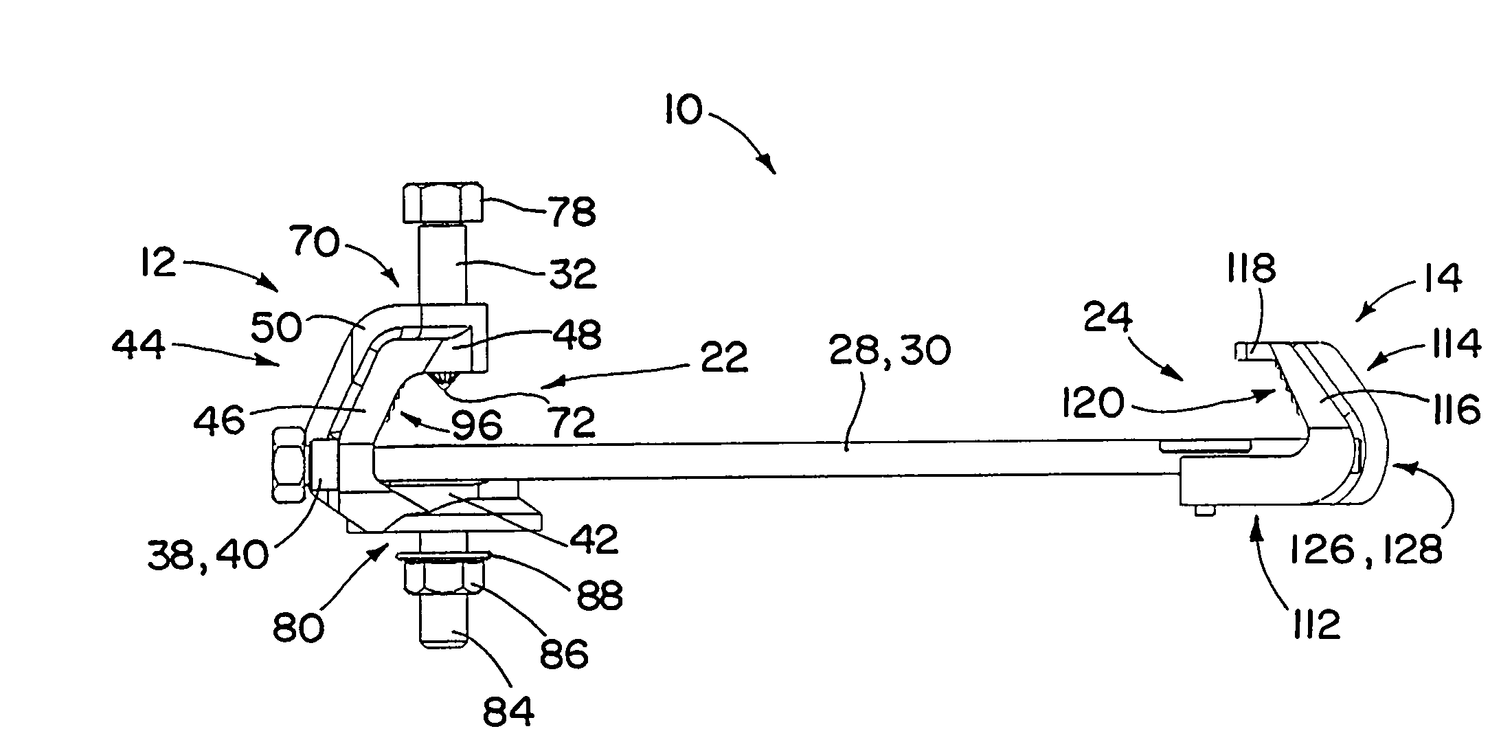 I-beam seismic sway brace clamp