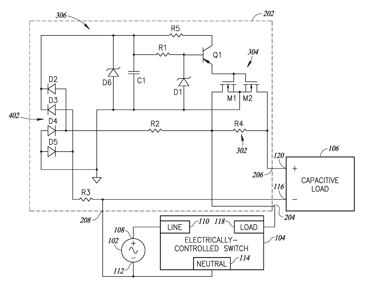 Inrush current limiter circuit