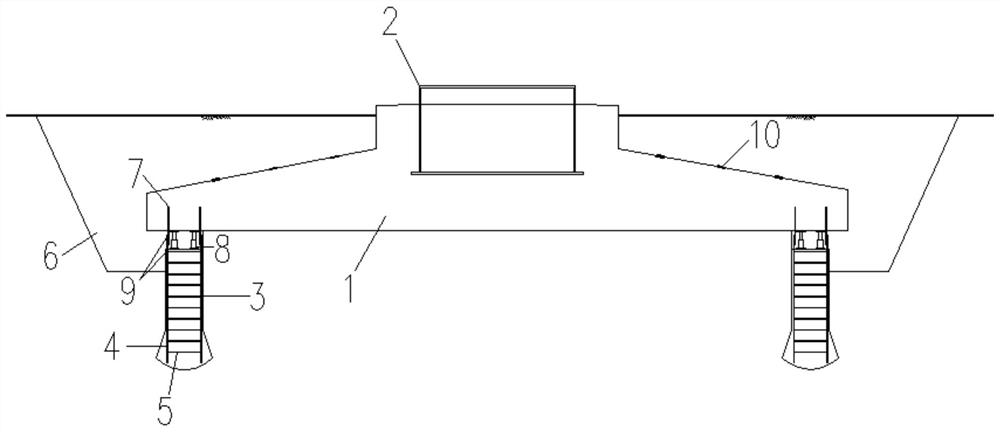 Lifting and rectifying method of wind turbine foundation