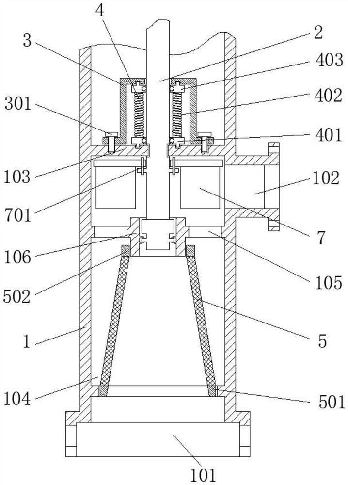 A high-power sewage pump impeller structure