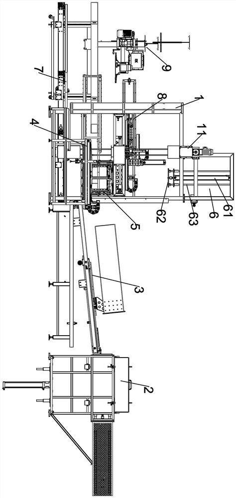 Automatic horizontal turnover type yarn compression packaging machine