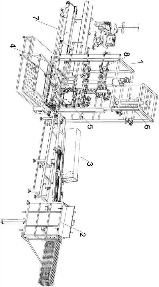 Automatic horizontal turnover type yarn compression packaging machine