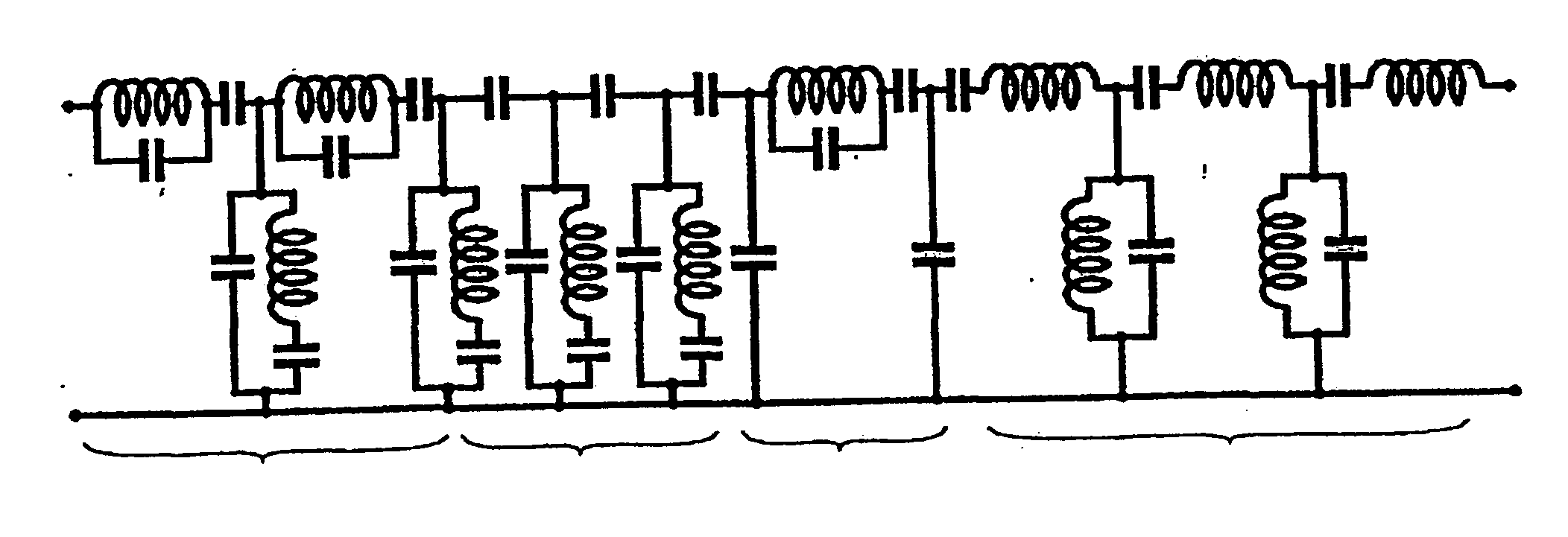 Method for transforming bandpass filters to facilitate their production and resulting devices