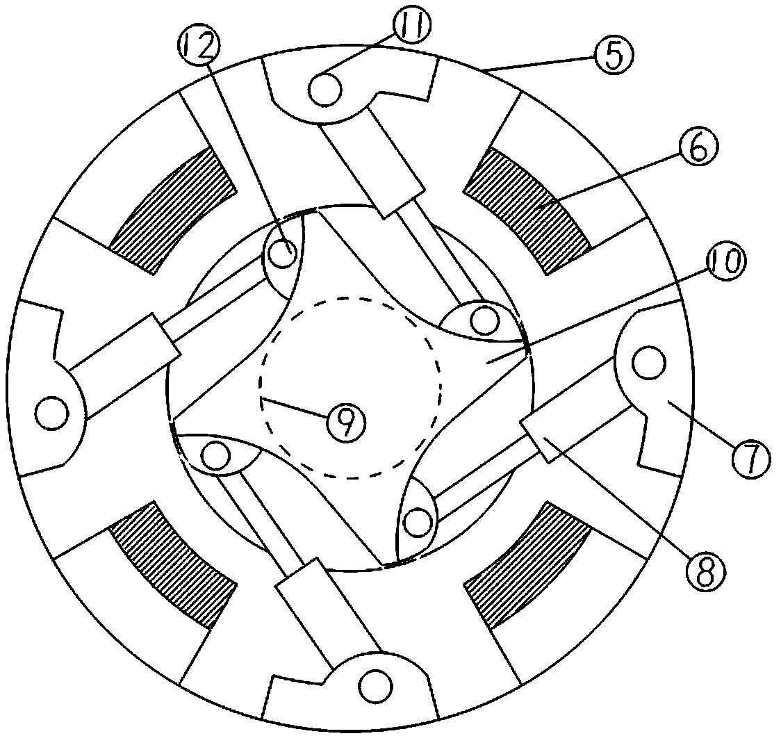 A marine vibration damping paddle shaft