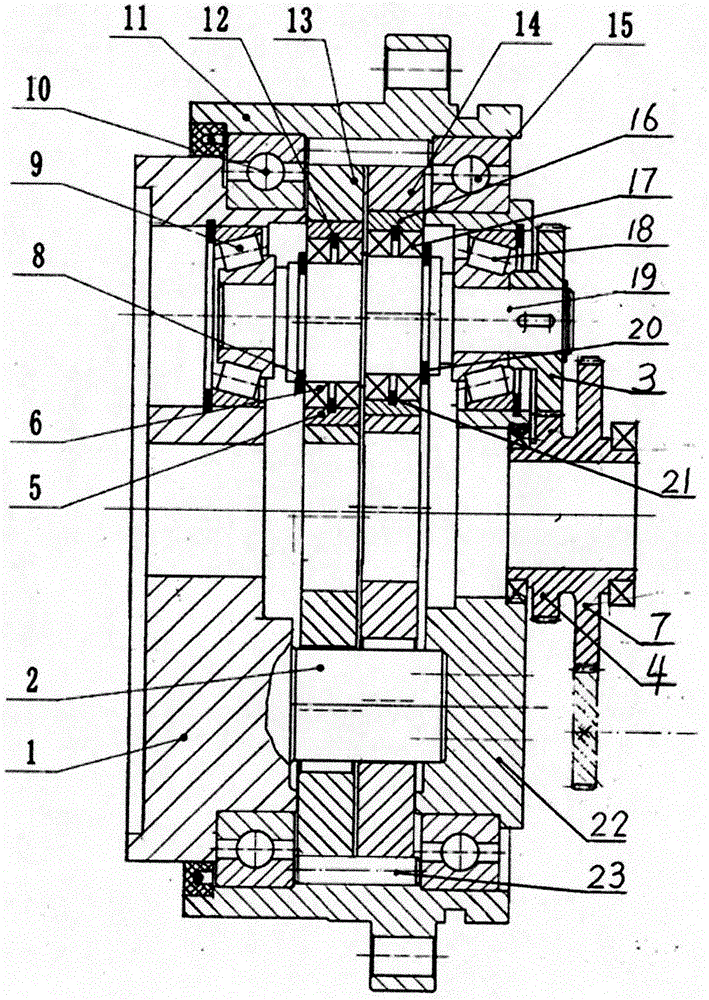 High-rigidity hollow RV speed reducer for industrial robot