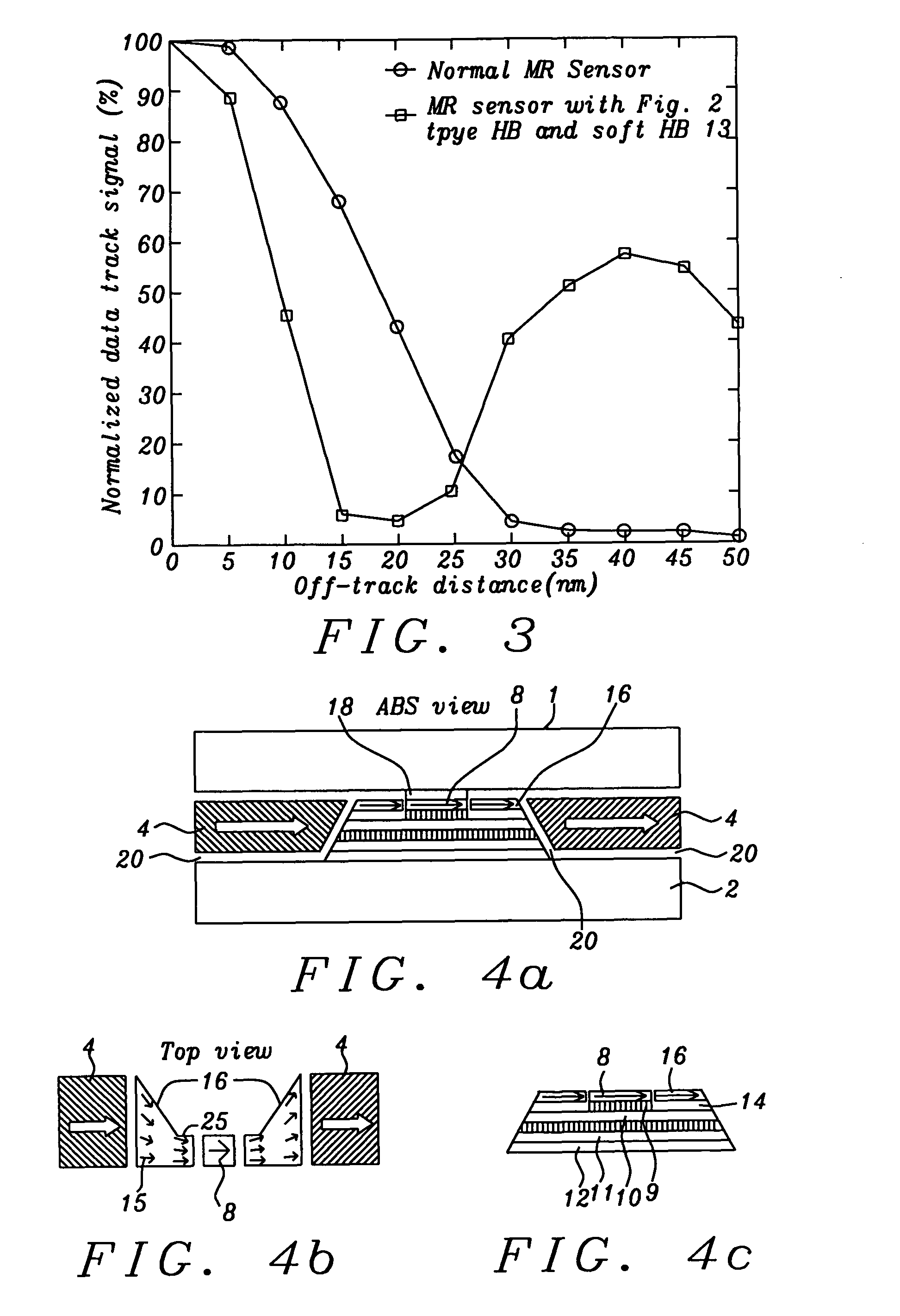 MR sensor with flux guide enhanced hard bias structure