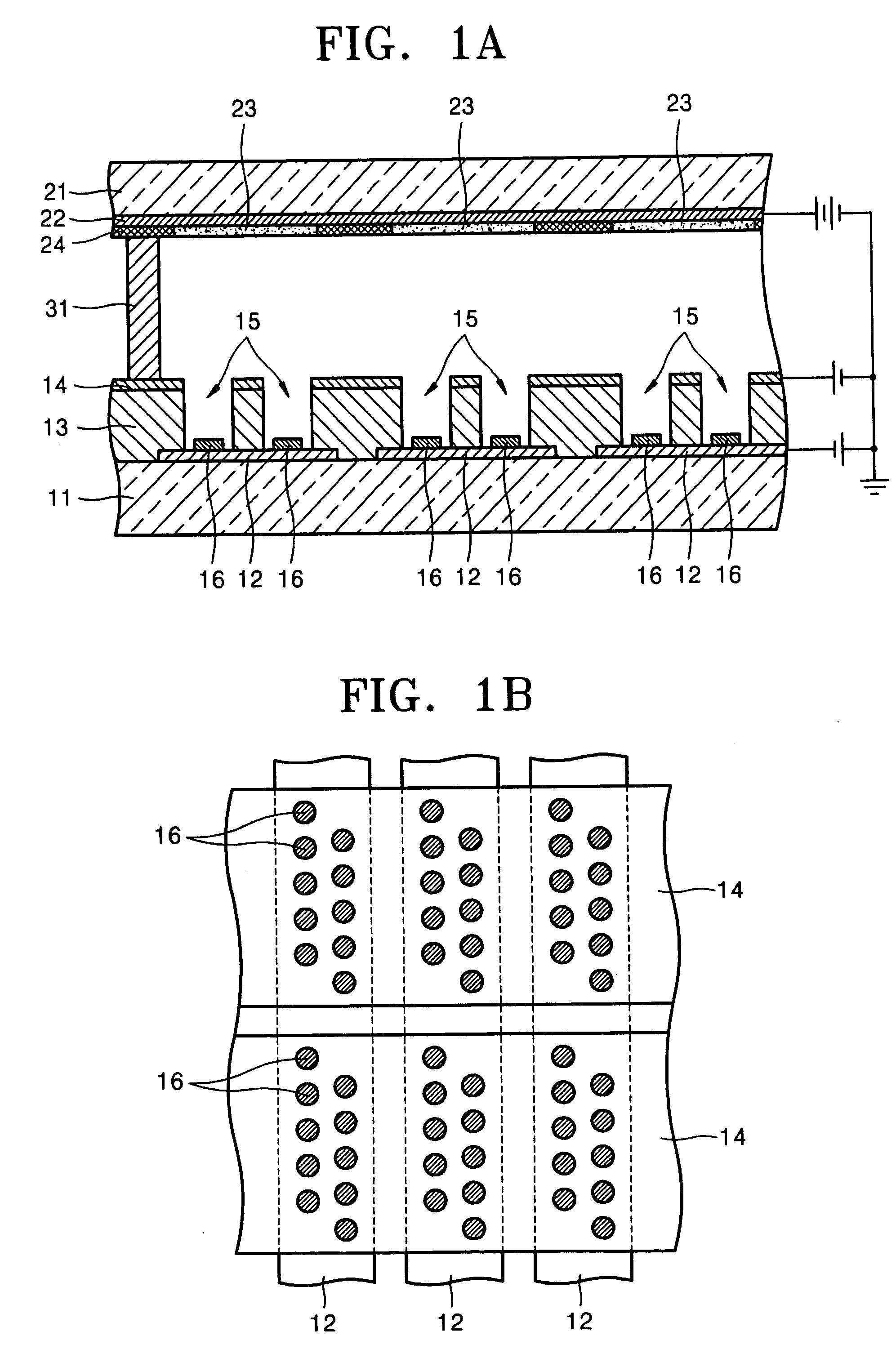 Field emission display (FED) and method of manufacture thereof