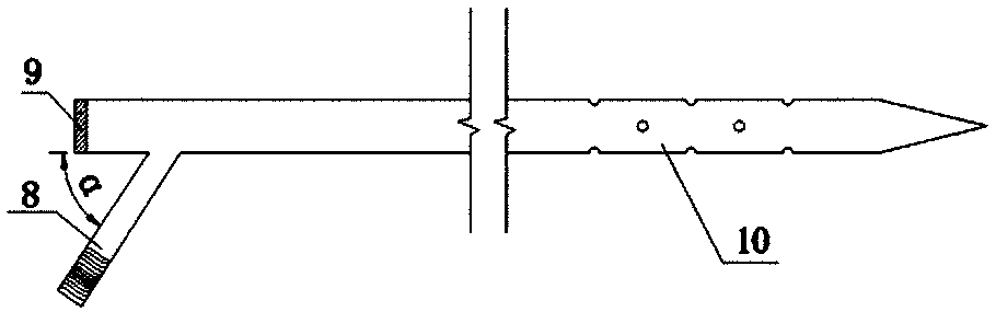 Advanced small pipe grouting structure and construction method thereof